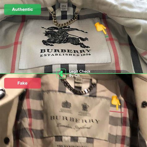 fake vs real burberry|do all burberry buttons say.